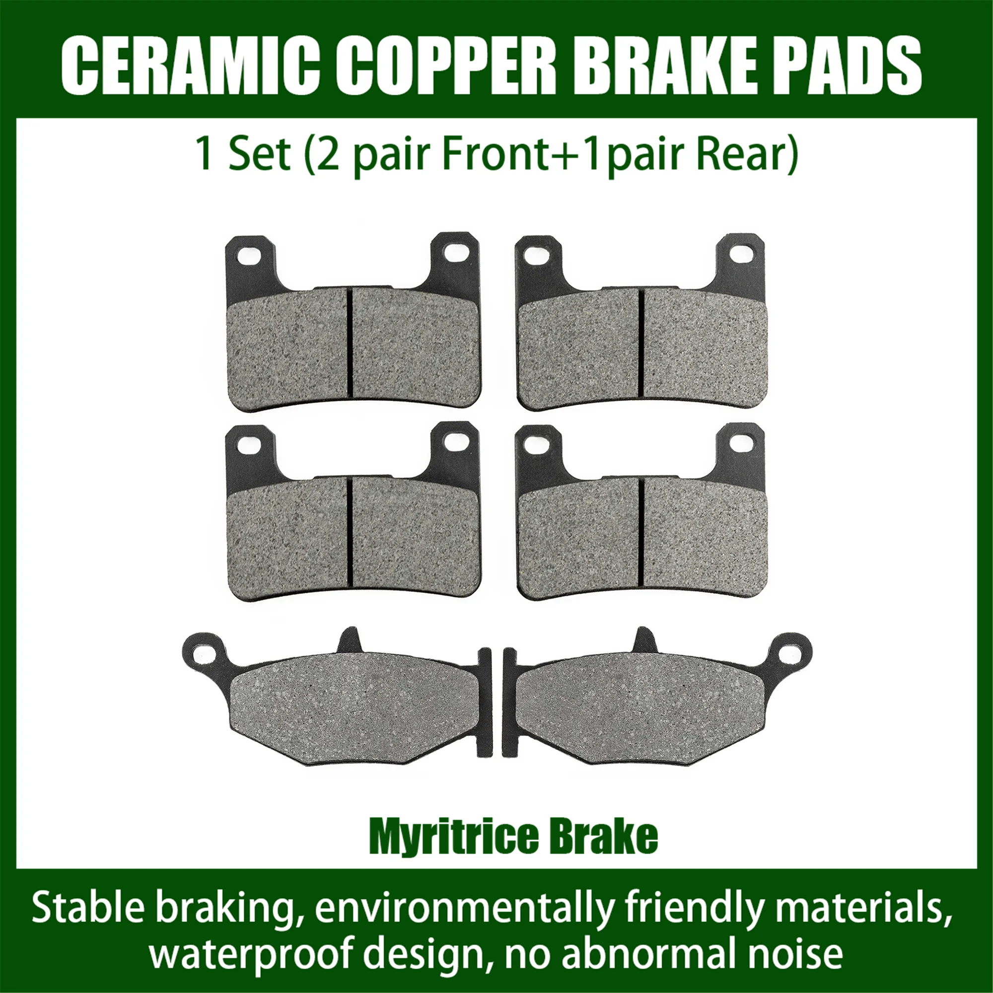 

Myritrice Fit For Suzuki Front Rear Brake Pads DL1000 V-Strom 2018-2020 DL1000XT V-Strom 2014-2020 DL1050 V-Strom 2018-2022