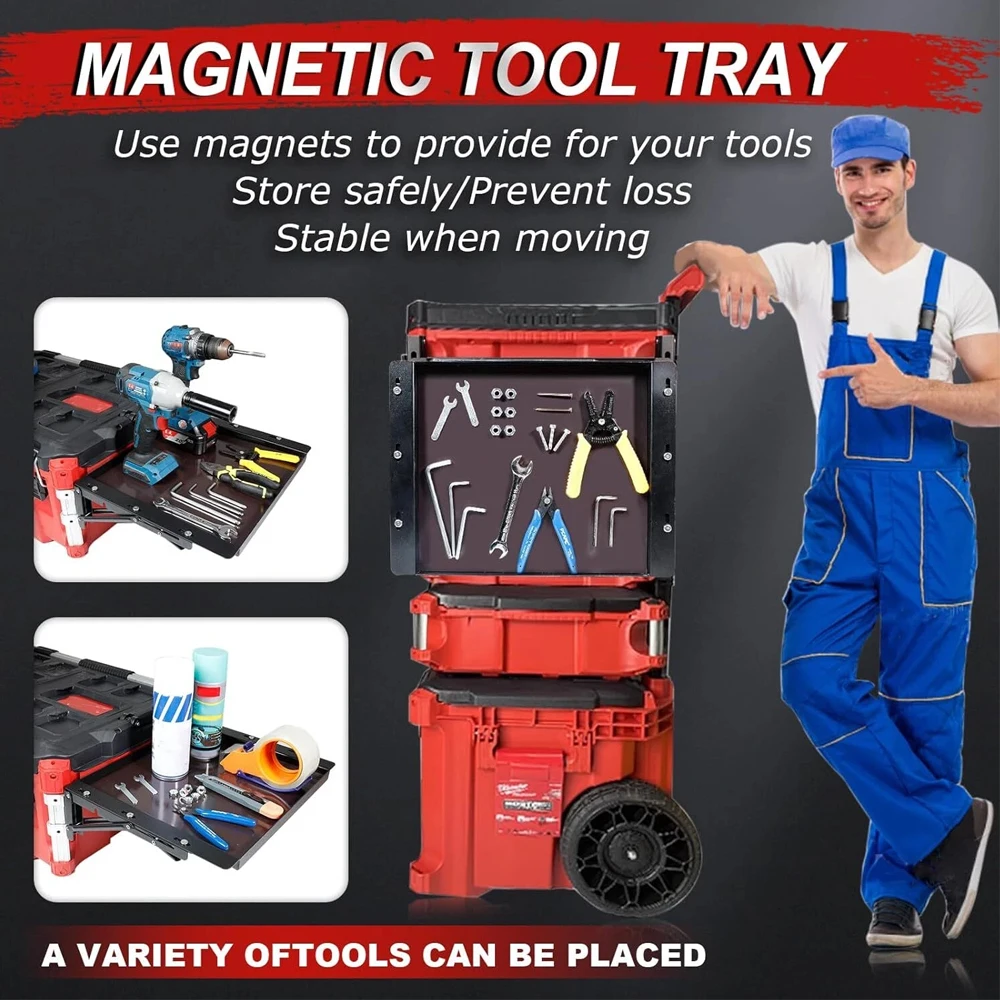 Obrázek 6: Skládací magnetický stůl hodí pro milwaukee packout toolbox sytý magnetický nářadí bedna na láhve side(tools jsou ne- v ceně )