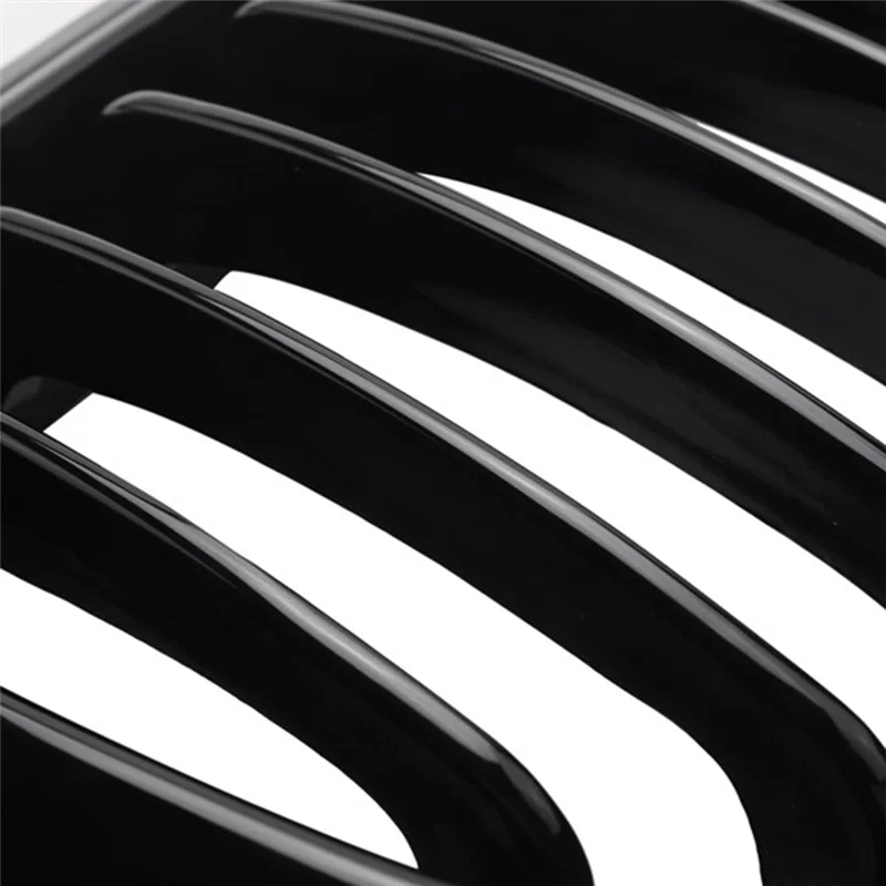 

WOWFU-Car Front Kidney Grills For BMW E46 3 Series 320I 325I 325Xi 323I 4D 4 Door 1998-2001 Gloss Black 51138208489 51138208490