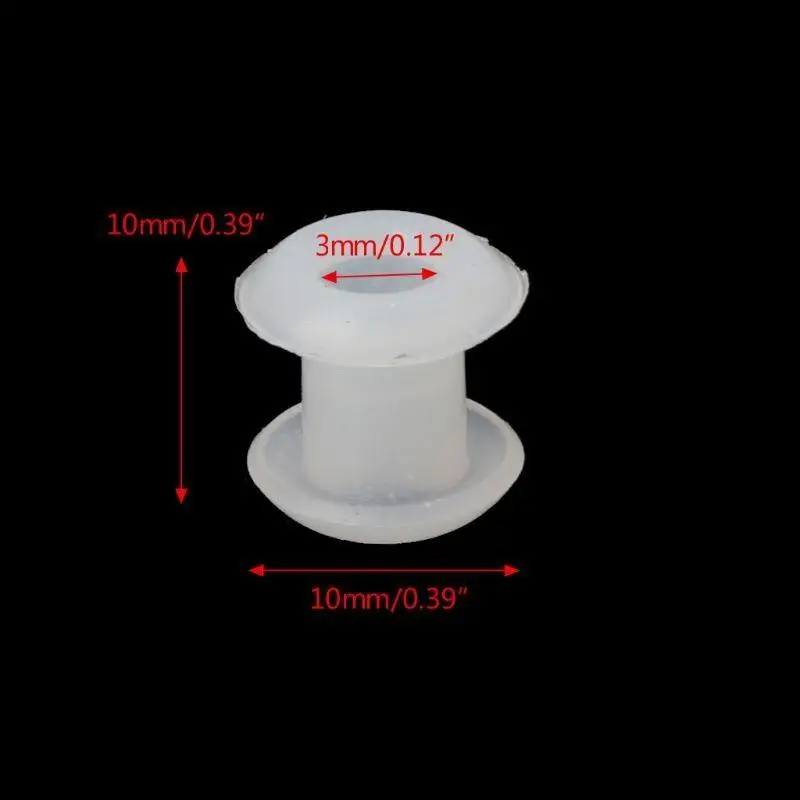 A52E 10 Stück Ringperlen-Abstandshalter aus Silikon, Gummistopfen für DIY-Handwerk, Schmuck – Detail 9