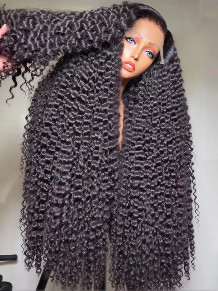 

300% HD Transparent Wet and Wavy Water Wave Frontal Wigs Curly 13x4 13x6 Lace Frontal Wigs Loose Deep Wave Wigs 100% Human Hair