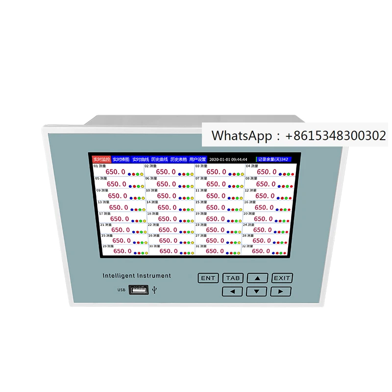 5 3 4 6 8 9 10 12 16 32 24 channel multi-channel paperless recorder Temperature recorder Pressure