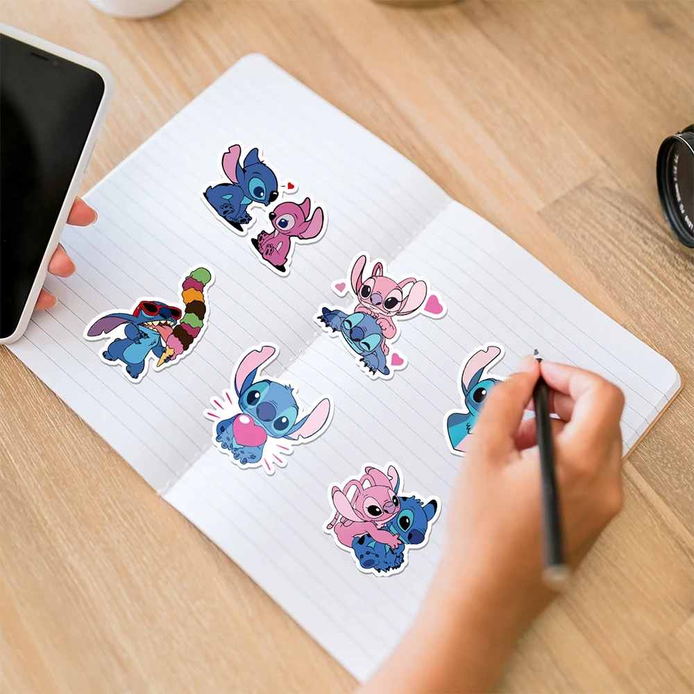 10/30/50/100pcs Disney Cute Cartoon Lilo & Stitch Stickers DIY Laptop Phone Diary Decoration Anime Sticker for Kids Classic Toys