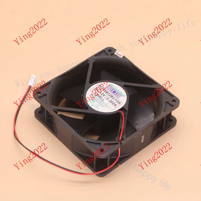 V+       New for MECHATRONICS F1238M12B3 FSR DC12V 0.360A 2pin cooling fan#QW