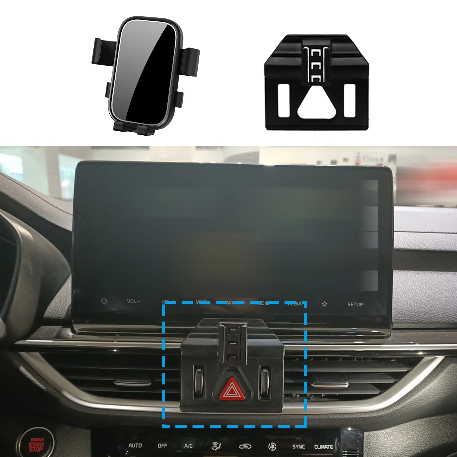 GPS-кронштейн для навигации, автомобильный держатель для мобильного телефона, автоаксессуары для KIA K3 Forte Cerato 2019 2020 2021 2022 2023 2024