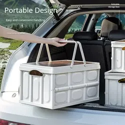 1 Piece Foldable Camping Storage Basket, Fruit and Vegetable Storage Box Space Box for Car Bedroom Home Dormitory Picnic