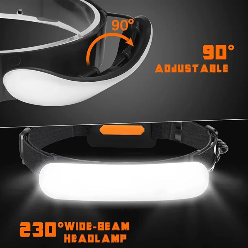 abms-led-ヘッドランプ充電式-5000mah-ipx6-防水-3-ライトモードアウトドアアクティビティキャンプ、ランニング、釣りでの使用