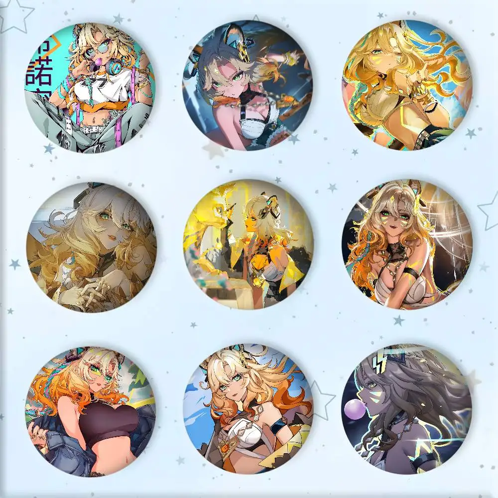 Game Genshin Impact Xilonen Badge Tinplate DIY Backpack Clothing Accessories Jewelry Pins