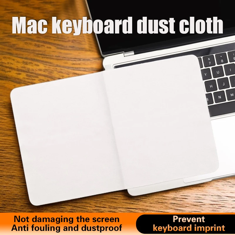 

✰✪1PC For MacBook Pro 13/15/16 Inch Microfiber Dustproof Protective Film, Laptop Keyboard Blanket Cleaning Cloth Cover For Apple