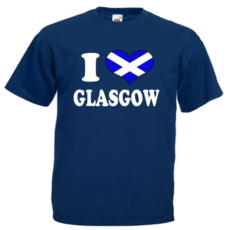 

I Love Heart Glasgow Scotland Adults Mens T Shirt 12 Colours Size S 3XL