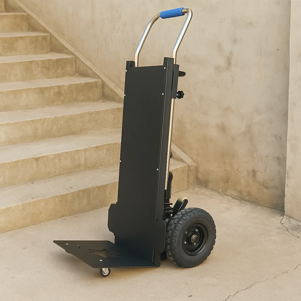 Electric Goods Handling Trolley Foldable Portable Heavy Duty Metal Star Wheel Ladder Trolley for Carrying Heavy Objects Stairs