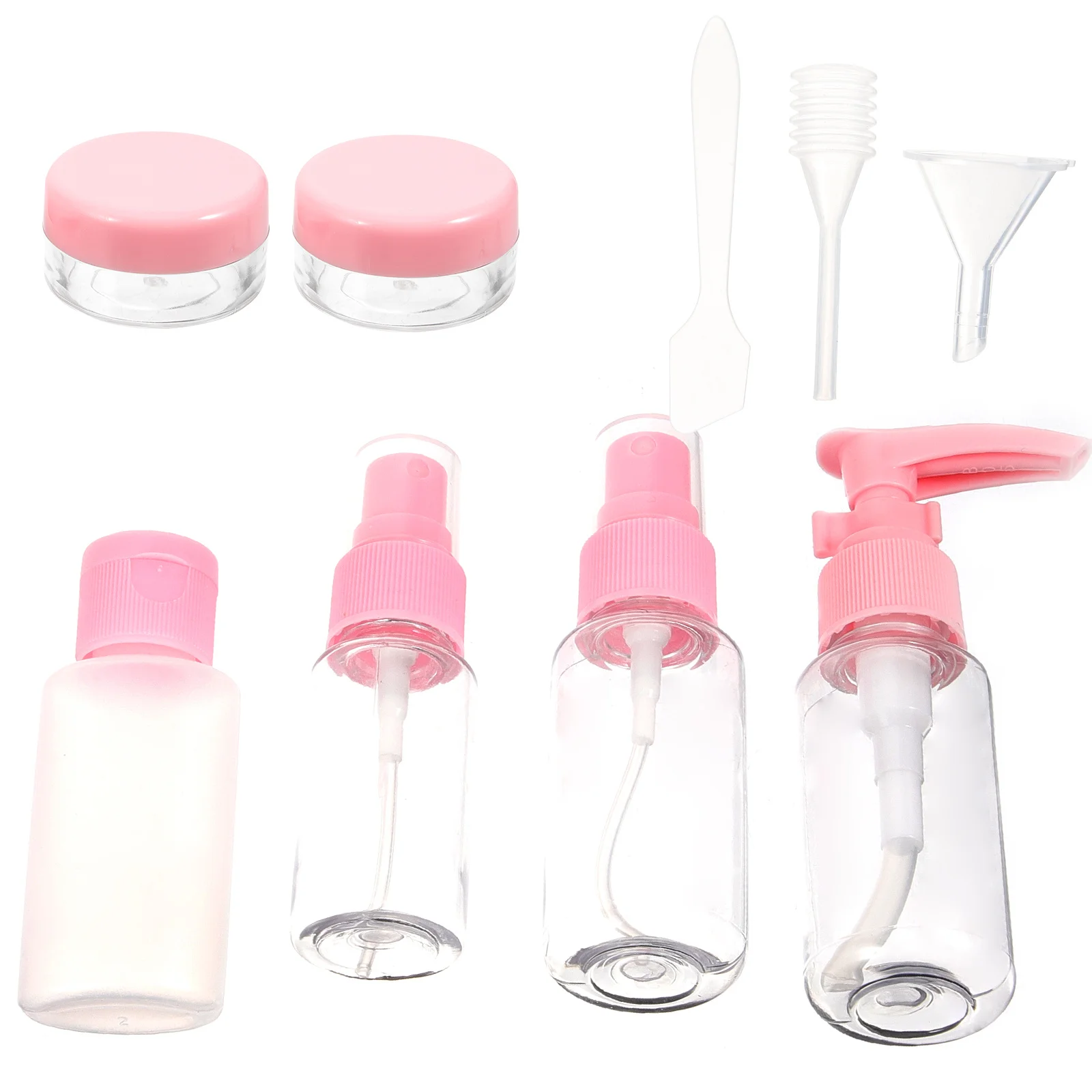 

10Pcs Refillable Travel Bottles Plastic Portable Toiletry Containers for Shampoo Lotion Leakproof Leakproof Set