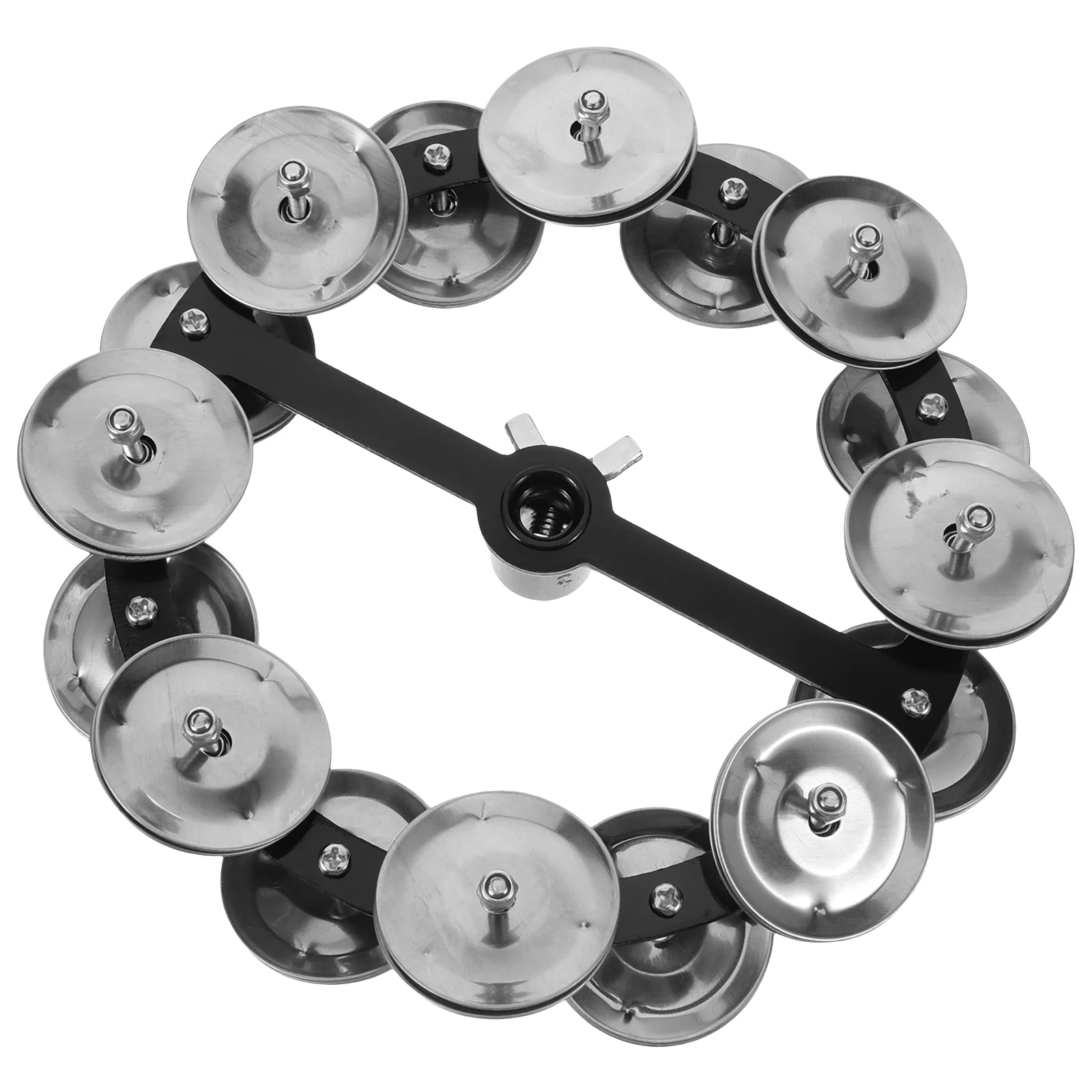 Drum Cymbal Hi-hat Tambourine Bell for Jazz Ring Stainless Steel Drums Parts Percussion