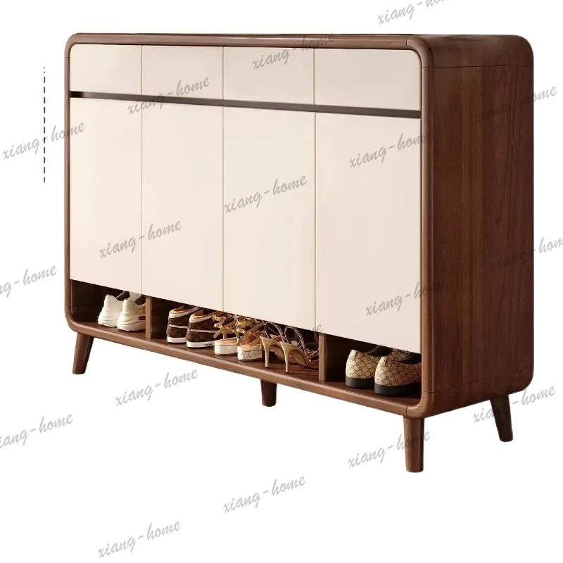 Factory Direct Hallway Modern Shoe Cabinet Wooden Accessories Corridor Organizer Shoe Shelf Hidden Entrance Armoire De Rangement