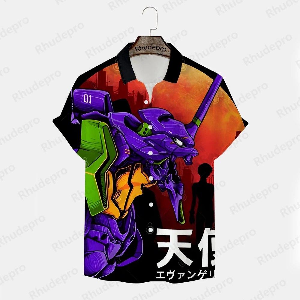 

Anime Neon Genesis Evangelion Tops Printed Shirt Trend Tshirt Children T-shirts Men's Clothes Harajuku Style Gym 2024