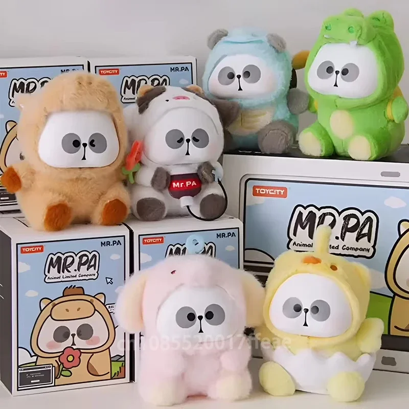 Mr.pa-Cartoon Anime Figura Caixa Cega para Crianças, Animal Série Limitada A Empresa, Brinquedos De Boneca De Pelúcia Kawaii, Panda Supra Saco