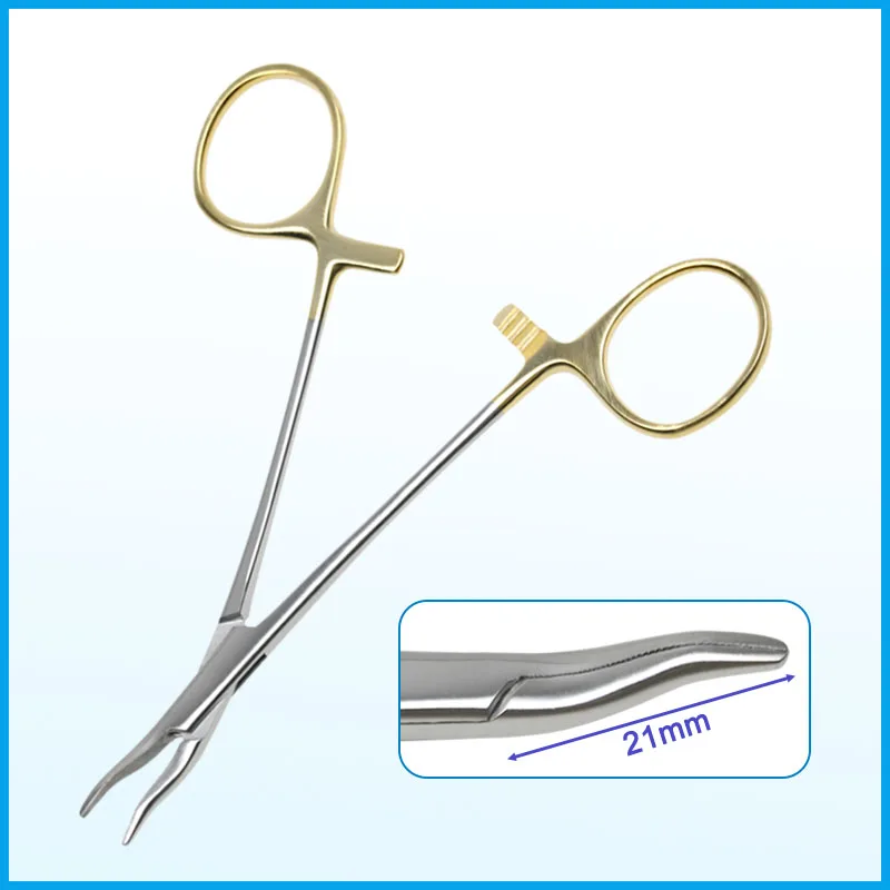 12.5cm Stainless Steel Needle Holder Stable Clamping Rhinoplasty Needle Holder for Nasal Instrument