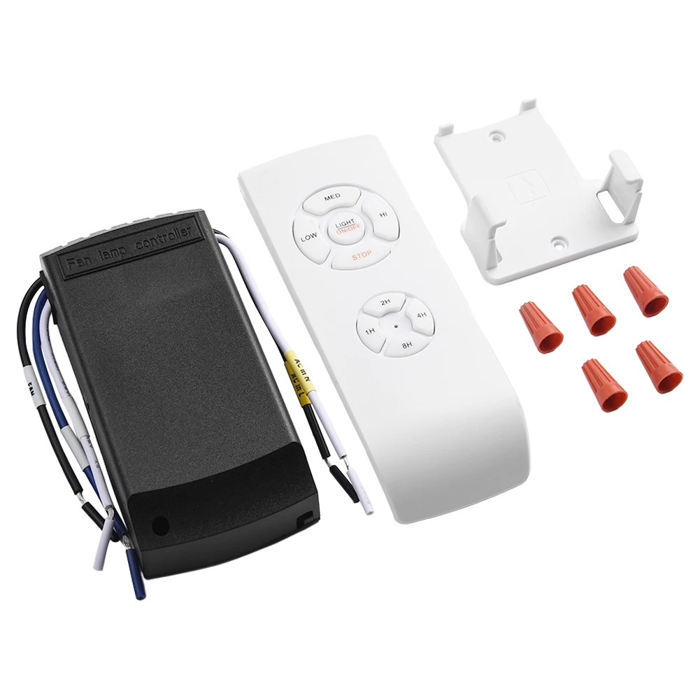 Ceiling Fan Lamp Light Remote Control Kit Light Dimmer Timing Wireless Receiver Remote Control Ceiling Fan Kit