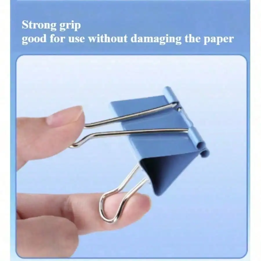 30PCS 2025 15mm Binder Clips  Colorful Clamps For Documents/Exams