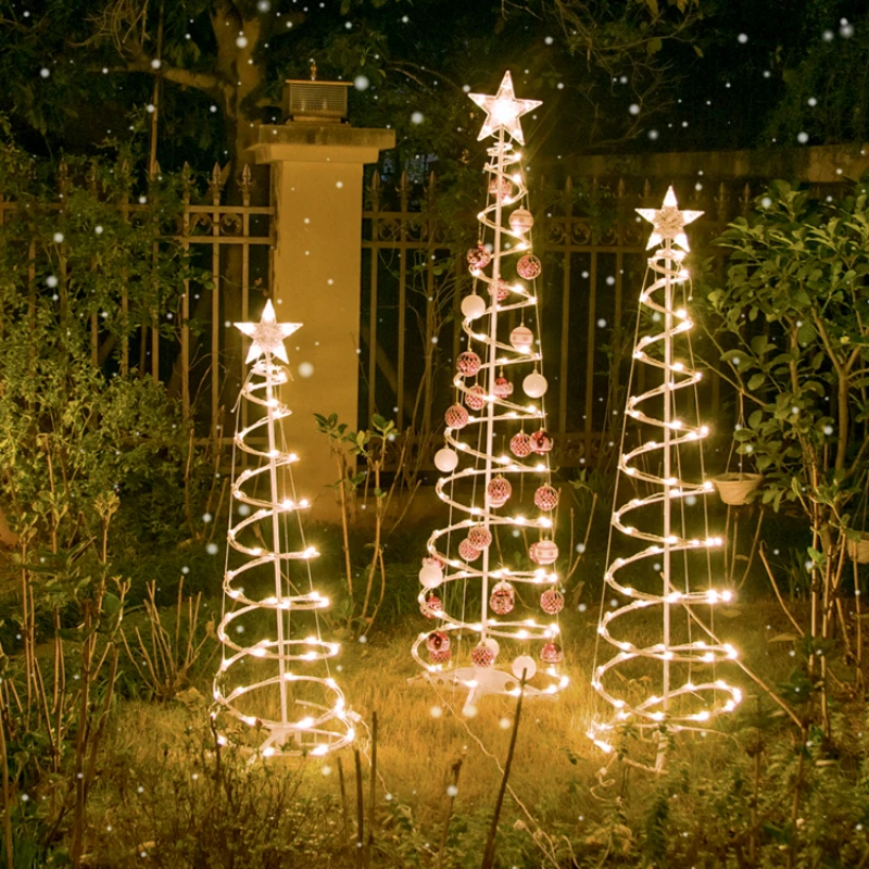 

Surprise Price Outdoor Garden Spiral Christmas Tree Courtyard Camping DecLamLamights Scene Layout Glowing Led Lights