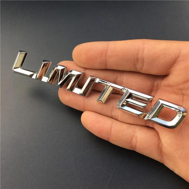 3D Metal Chrome Black Red Logo LIMITED Emblem Car Fender Badge Trunk Decal For Toyota Highlander LIMITED Sticker Accessories - view 6