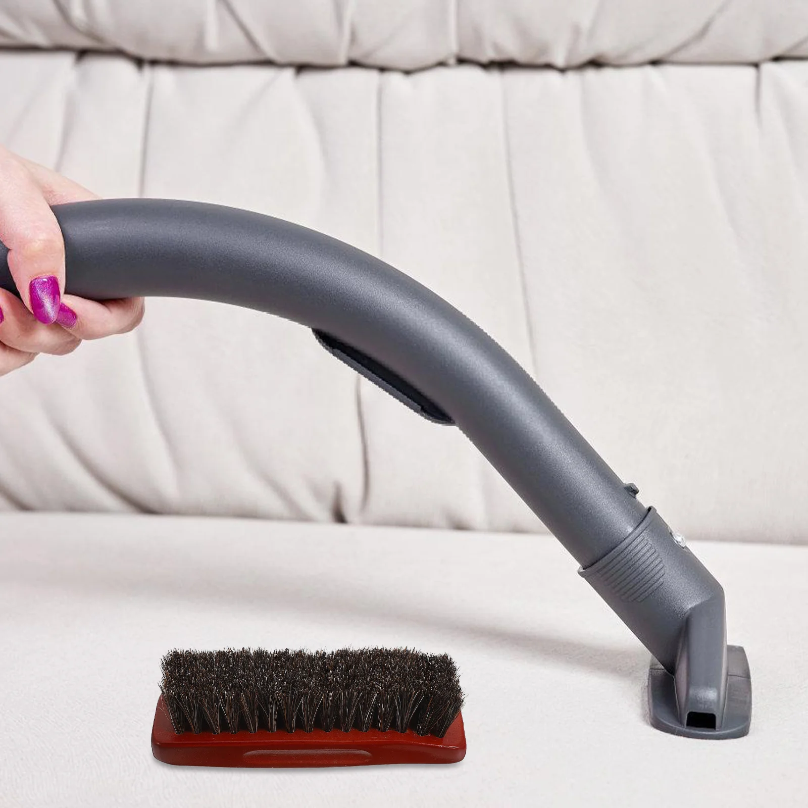 

Premium Wooden Dust For Clothes Car Furniture Cleaning Multi Purpose Reusable Horsehair Bristles Duster Soft Brush For Home