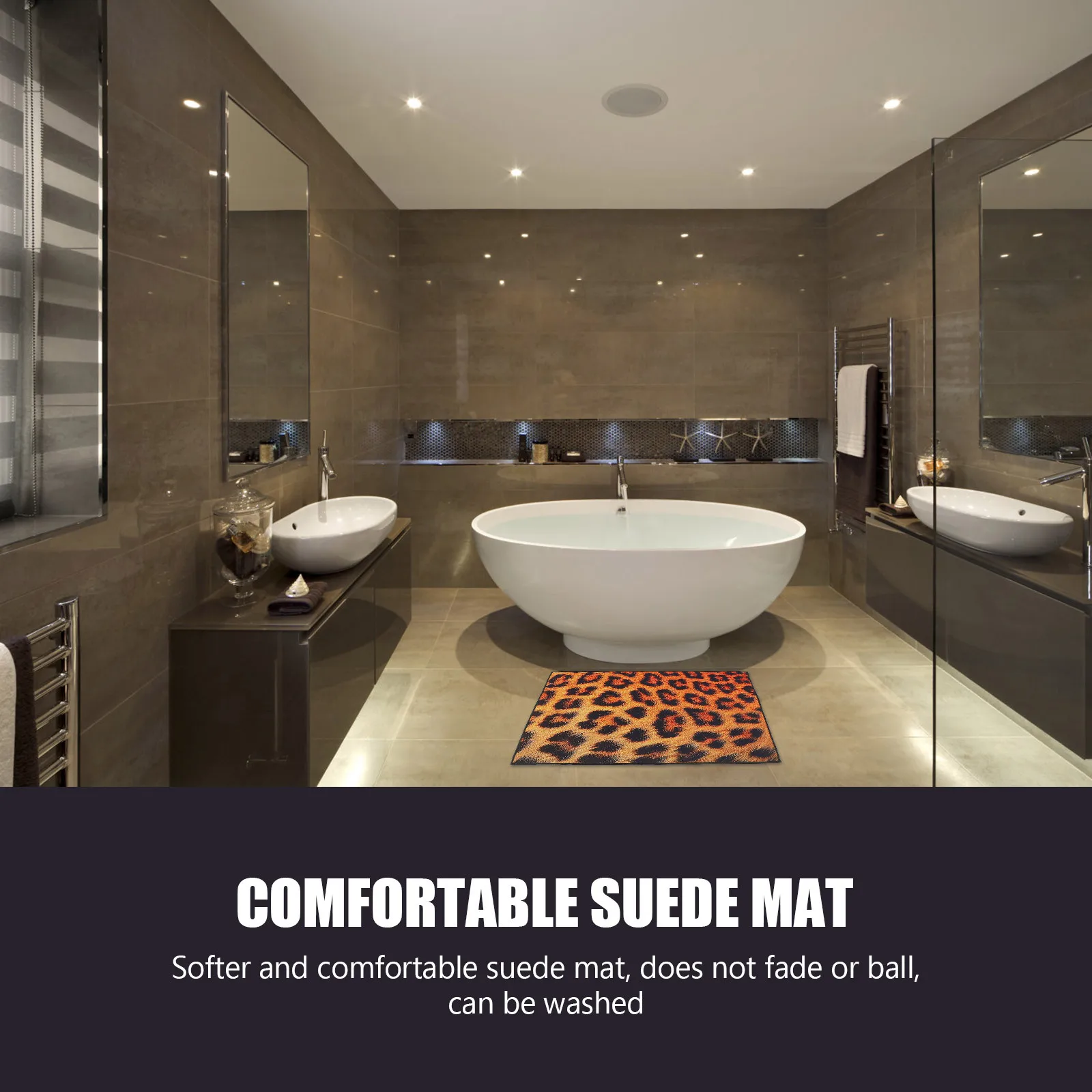 

1pc Creative Animals Floor Mat Pattern Soft Comfortable Home Decor Living Room Bedroom Animals Pattern Floor Mat Cushion