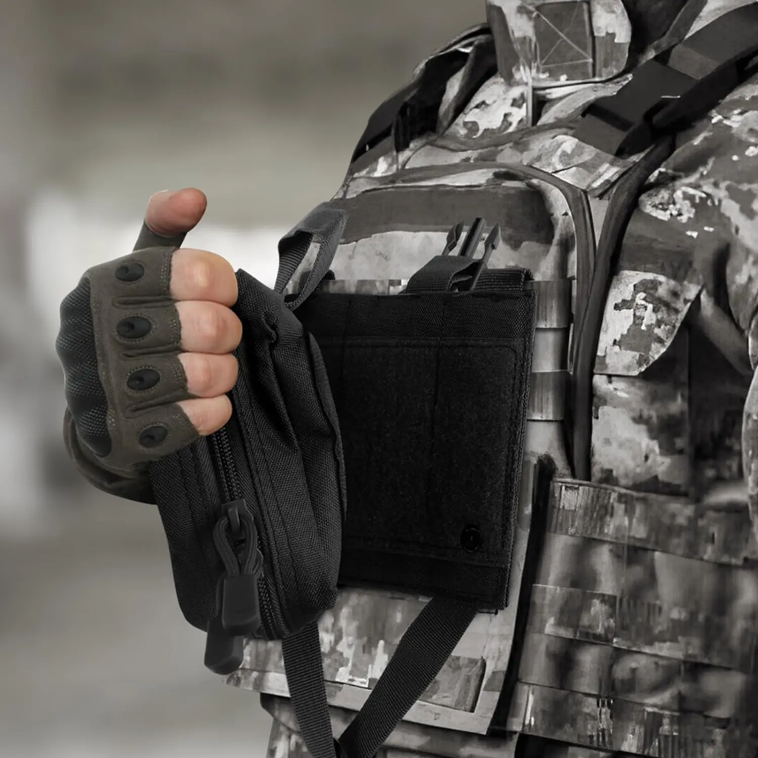 حقيبة EMT التكتيكية، ترقية IFAK مجموعة الإسعافات الأولية القابلة للتمزيق، حزام صغير تكتيكي للإسعافات الأولية، حقيبة طبية مولي