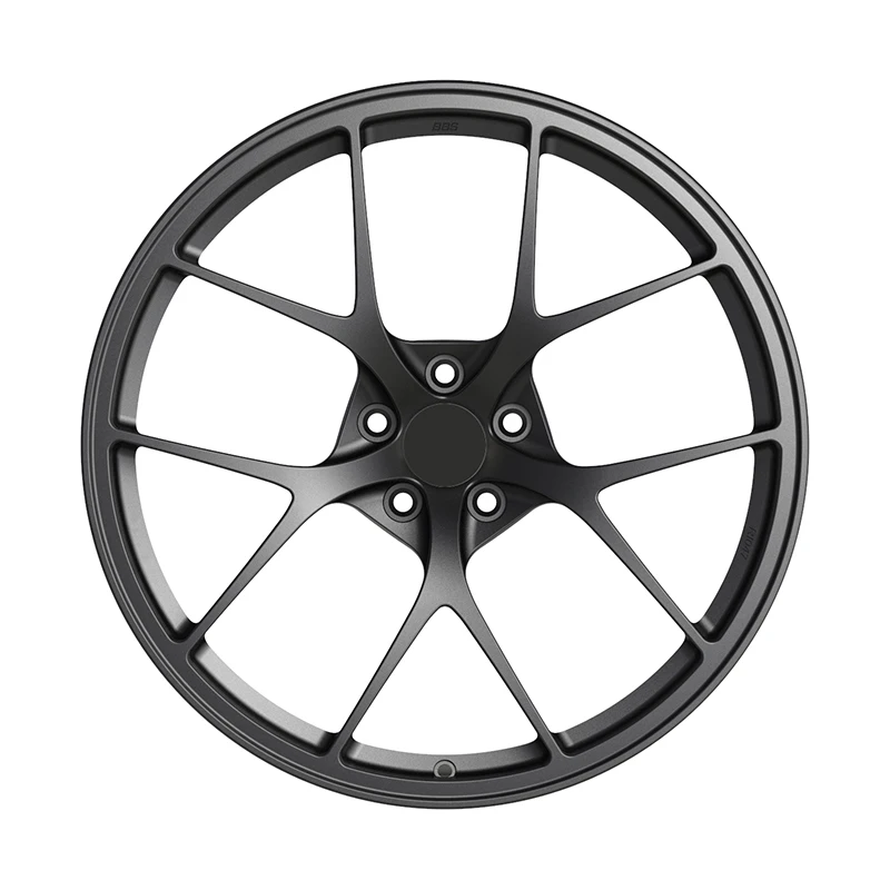 Custom Half Matte Black Full Coating 18-26 Inch Racing Car Wheels Deep Dish Forged 5*130 Rims With Polished Lip