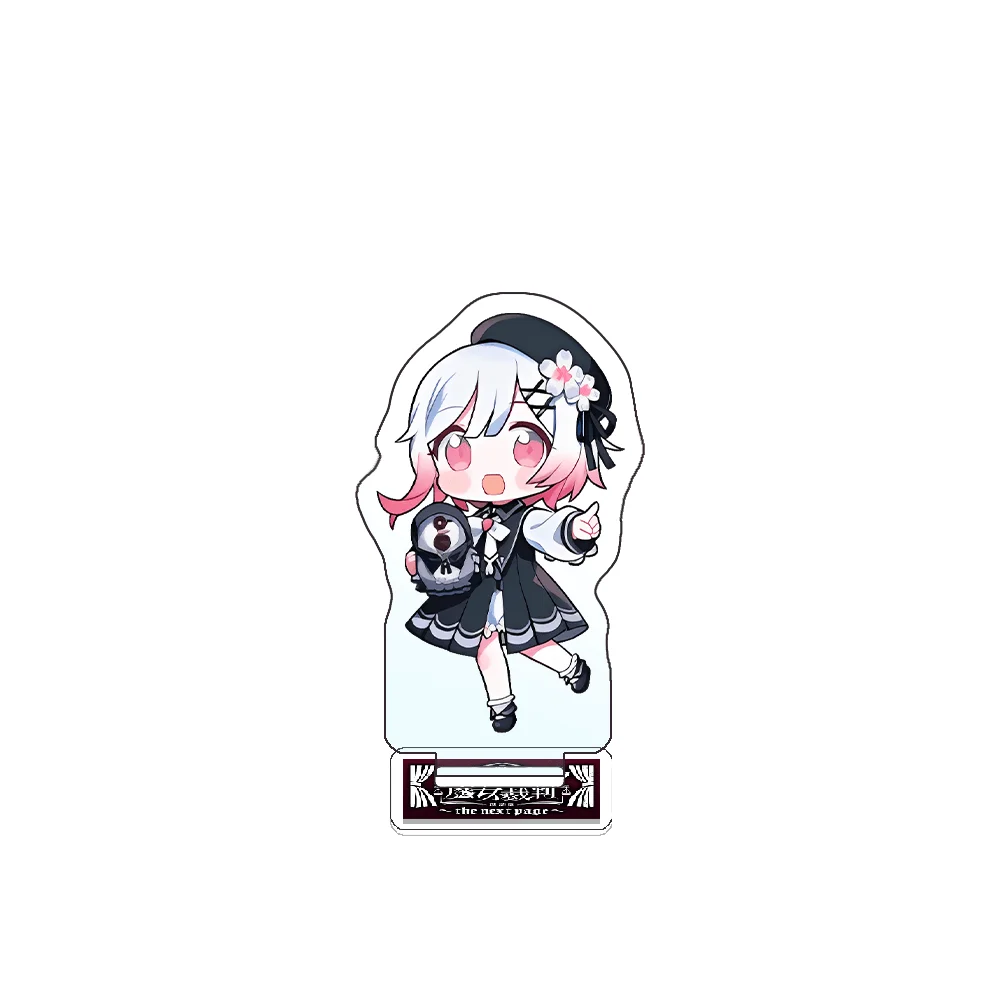 Magical Girl Witch Trials Nanana Mikitani 10cm Acrylic Stand Keychain Kawaii Chibi Anime Figure Desktop Decor Gift for Anime Fan