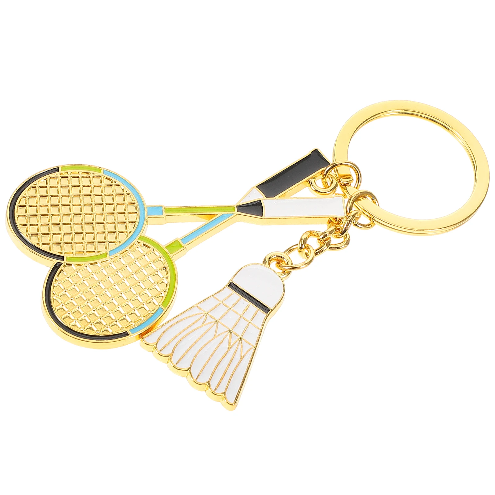 

Cool Badminton Keychain Key Ring Pendant for Men Women Kids Bag Car Key Holder Sports Theme Decoration Accessory