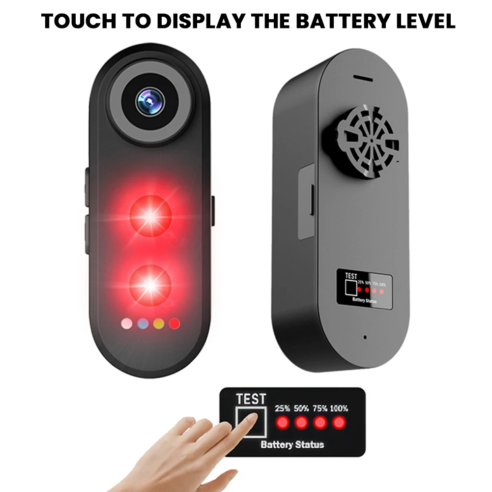 

Pocket 4K1080P HD Bike Camera with Tail Light Intelligent Brake Warning Riding Warning Light 150° Wide Angle Bike Driving Record