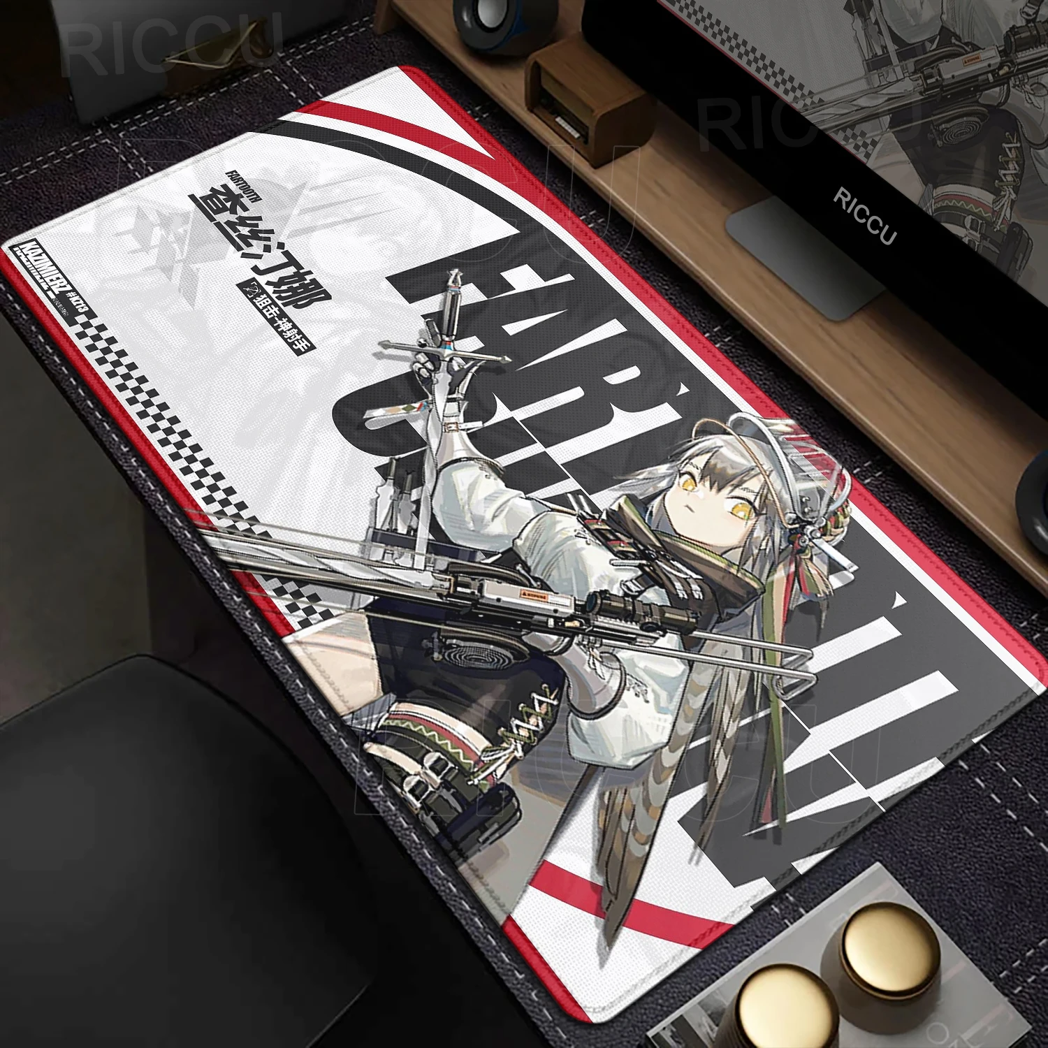 

Arknights Mousepad Anime Gaming Large Desk Mat Gamer Mousemat With Lock Edge XXL Keyboard Pad Gaming Accessories Extended Pads