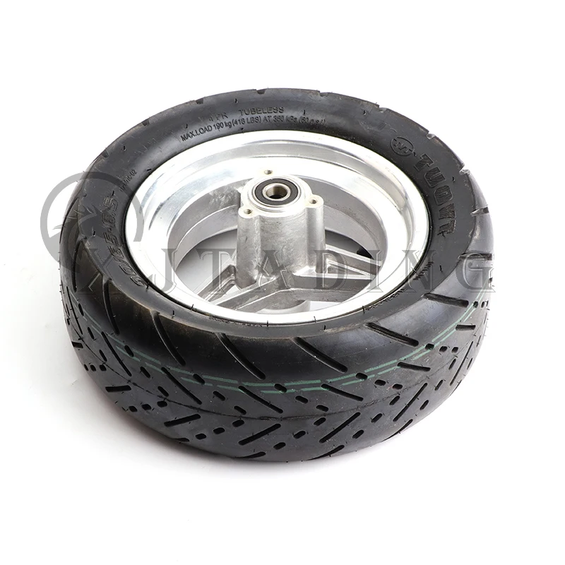 For Electric Scooter 11 Inch Inflatable Vacuum wheel 90/65-6.5 City Road Thickening Tubeless Tire with Aluminum Alloy Rim