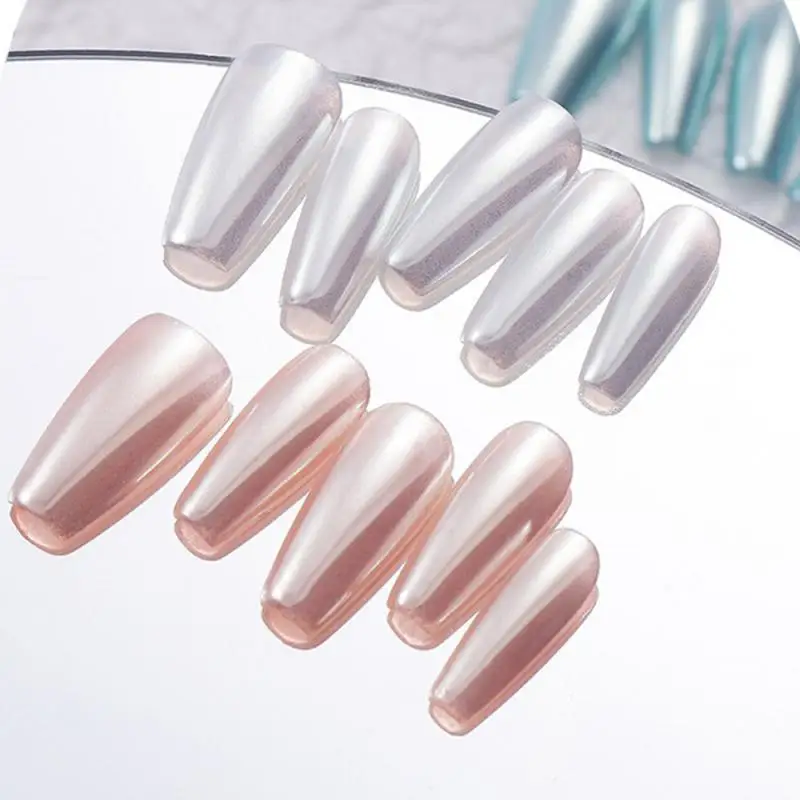 مسحوق أظافر ناعم غير طائر ، لمسة حريرية ، مسحوق لؤلؤ الشفق ، الصحة والجمال ، سهل التطبيق