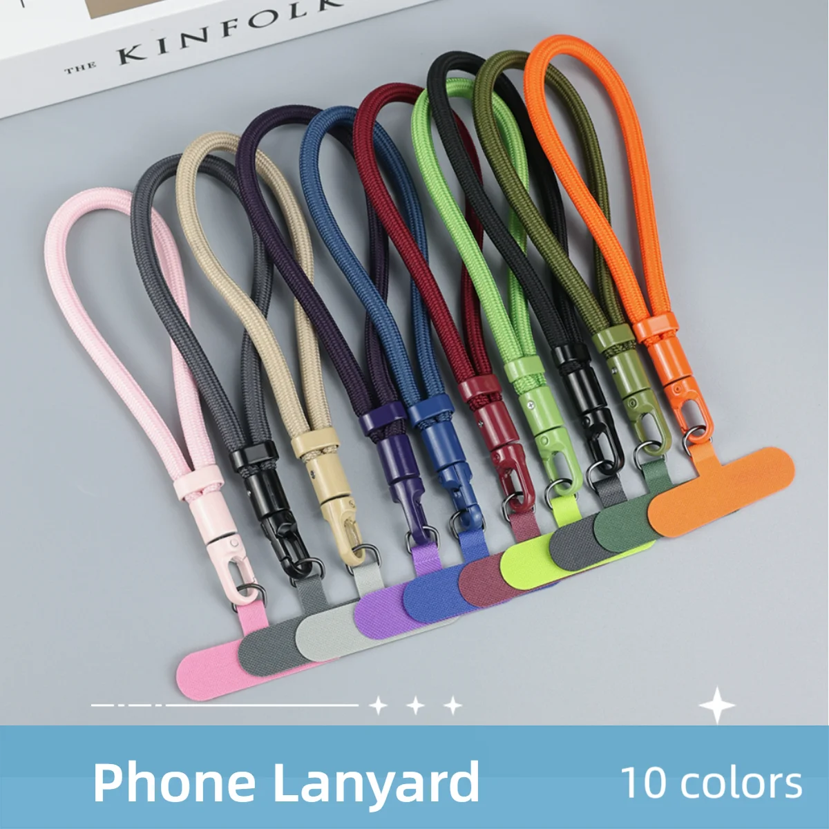 2 Stück Universal-Lanyard-Handgelenkschlaufe, Telefon-Lanyard mit verstellbaren, selbstsichernden Anti-Verlust-Telefongurten für iPhone 16 15 14