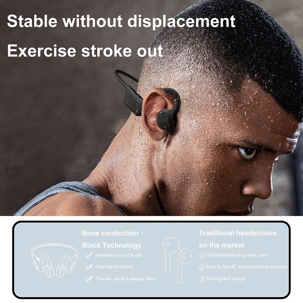 سماعات أذن مفتوحة توصيل عظمي 144 لغة متوافقة مع بلوتوث 5.1 سماعات أذن مترجم في الوقت الحقيقي للسفر في مكتب الدردشة