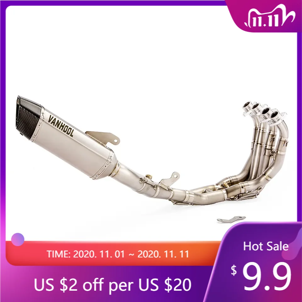 

FBVV High Performance Titanium Exhaust Pipe Exhaust Muffler Motorcycle Exhaust Pipe for R6