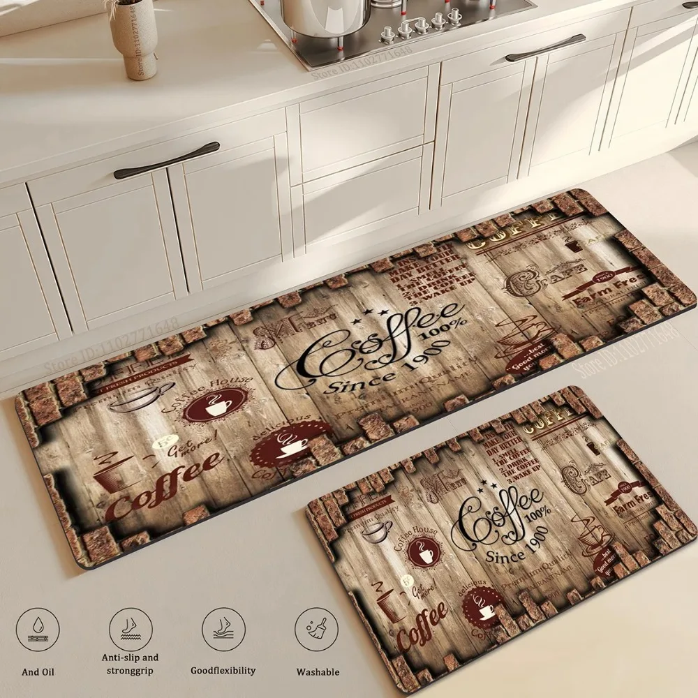 Kaffee Küche Boden Matte Hause Flur Fußmatte Wohnzimmer Schlafzimmer Balkon Dekoration Teppich Eingang Tür Fuß Teppich Schlafzimmer Teppich