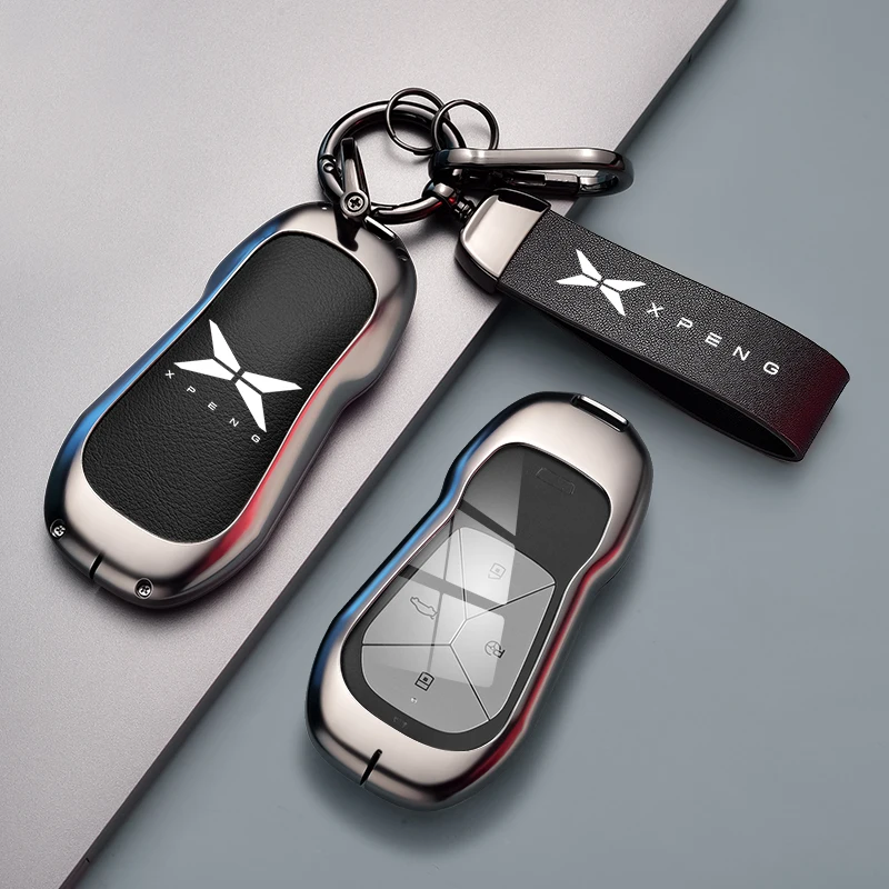 For Xpeng G6 G9 P5 P7 P7i Car Key Case Cover Xiaopeng G6 Car Keychain Protective Shell