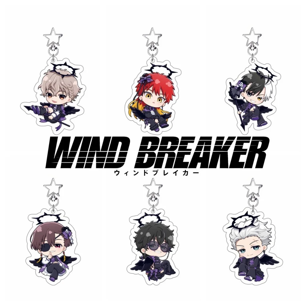 Anime WIND BREAKER Fallen Angel Ver Double Sided New 6cm Acrylic Stand Keychain  Stand Haruka Sakura Hajime Desk Decor Gift