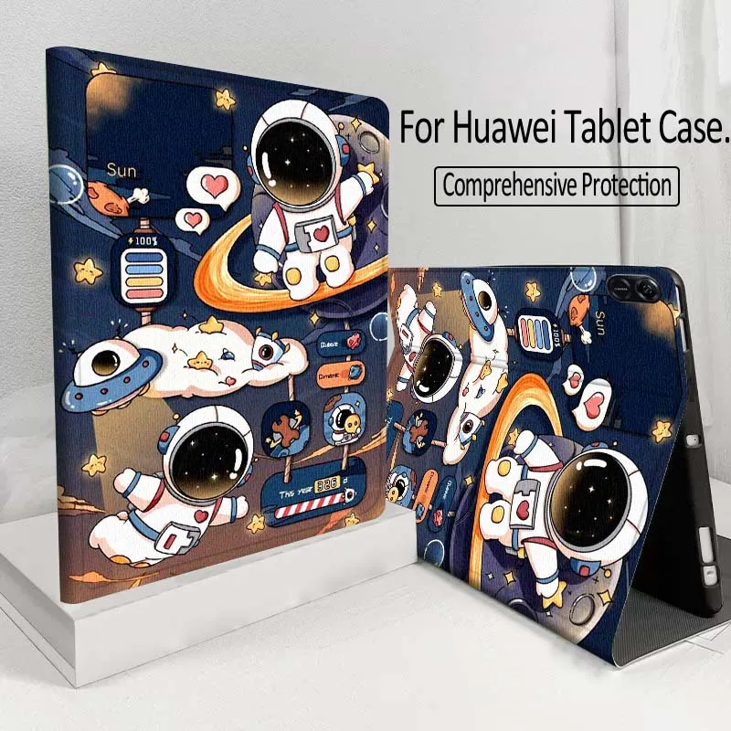 

Cartoon anime astronaut For Huawei MatePad M5 T5 SE 11 Pro Honor Tab 5 V7 V8 X9 GT 10.1 10.8 Inch Tablet Case