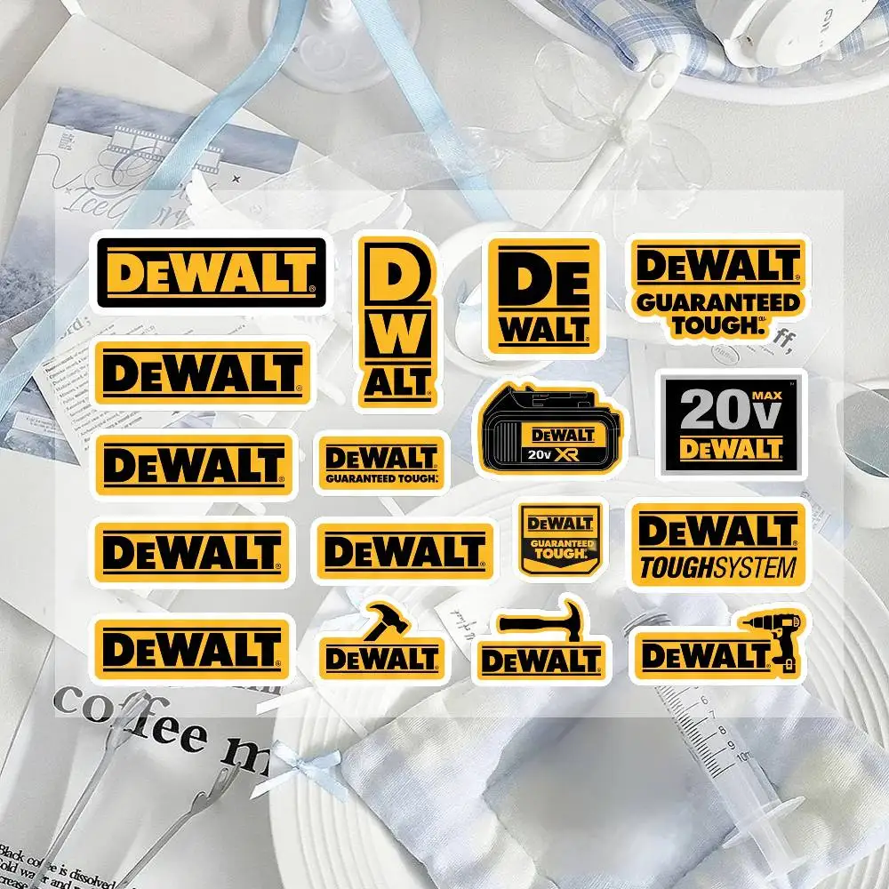 

For DEWALT Reflective Motorcycle Stickers, 3M Safety Warning At Night In The Dark Scooter Helmets