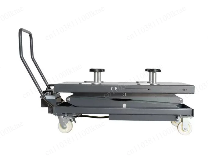Multifunctional Hydraulic Lifting Cart, Engine Gearbox Mobile Scissor Lift Table with 4 Wheels for Auto Repair Workshop