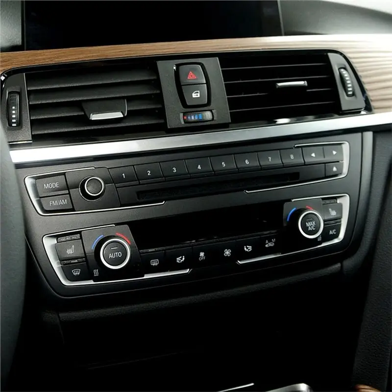 T17C Λ For BMW 3 Series F30 F34 F35 1 2 4 Series F20 F21 F22 F23 F32 F33 F36 Center Console A/C Button Cover 64119287341, 9PCS