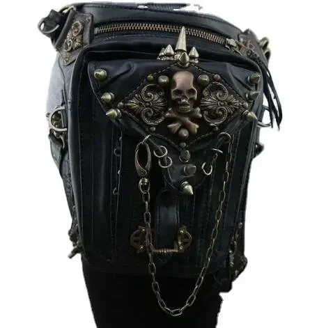 

Medieval Renaissance Women Steampunk Gothic Leg Bag Belt Assassin PU Leather Pirate Knight Middle Ages Cosplay waist bag