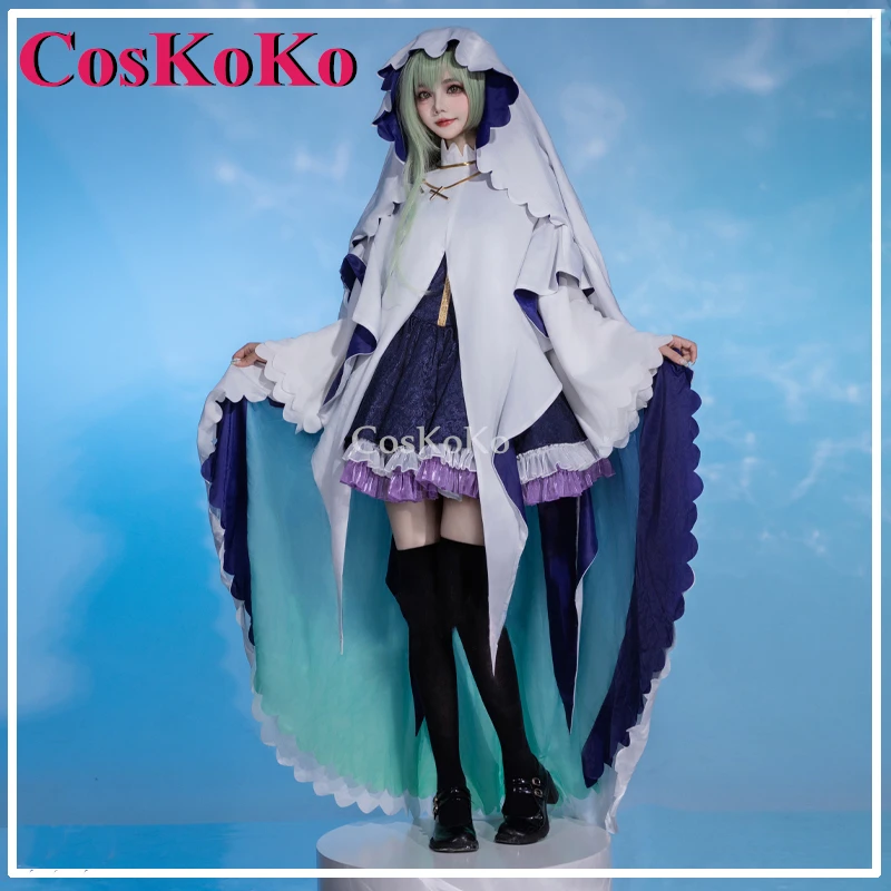 

CosKoKo Cecilia Cosplay Anime Saint Cecilia and Pastor Lawrence Costume Sweet Elegant Uniform Halloween Party Role Play Clothing