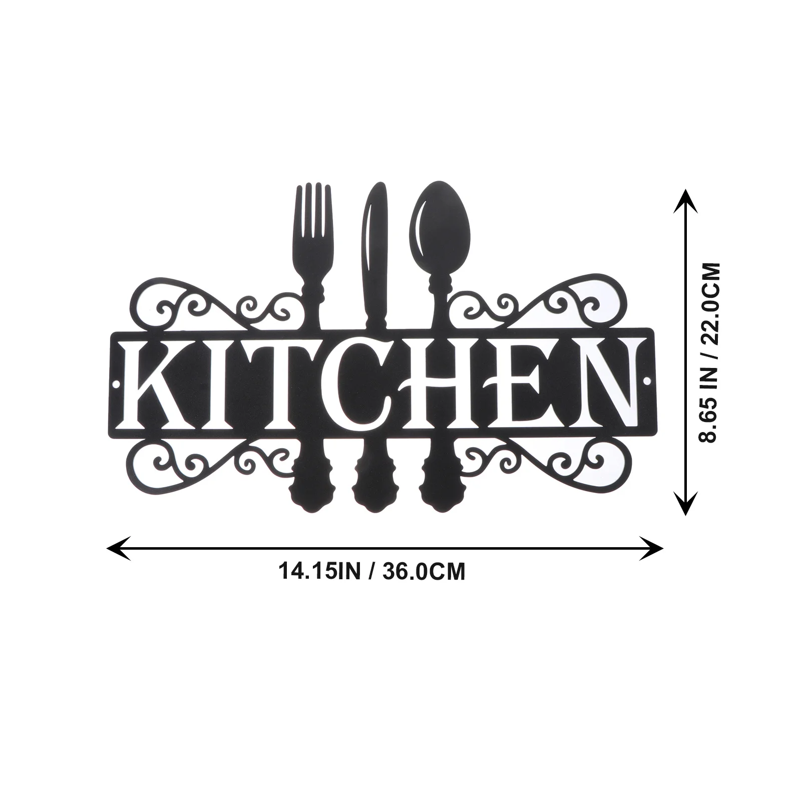 

1Set Wrought Iron Kitchen Pendant Beautiful Interior Decor Welcome Friends Neighbors to Letter Iron Pendant