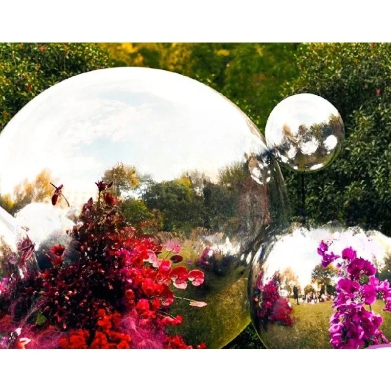 

Inflatable colorful laser ball, silver mirror surface ball, double-layer thickened PVC decorative products