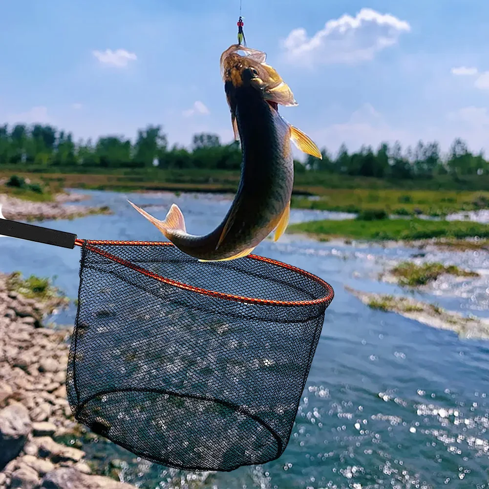 

Рыболовная сачка из алюминиевого сплава, рыболовная сеть для ловли и разъема нахлыста для лосося, мух, каяка, сома, окуня, форели, рыбалки